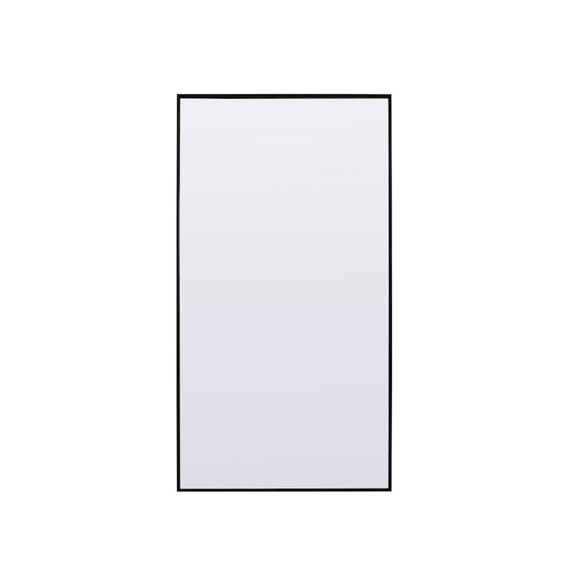 Elegant Decor Eternity Rectangle Full Length Mirror 36X72", Black