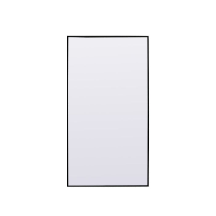 Elegant Decor Eternity Rectangle Full Length Mirror 36X72", Black