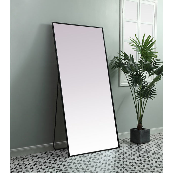 Elegant Decor Eternity Rectangle Full Length Mirror 36X72", Black