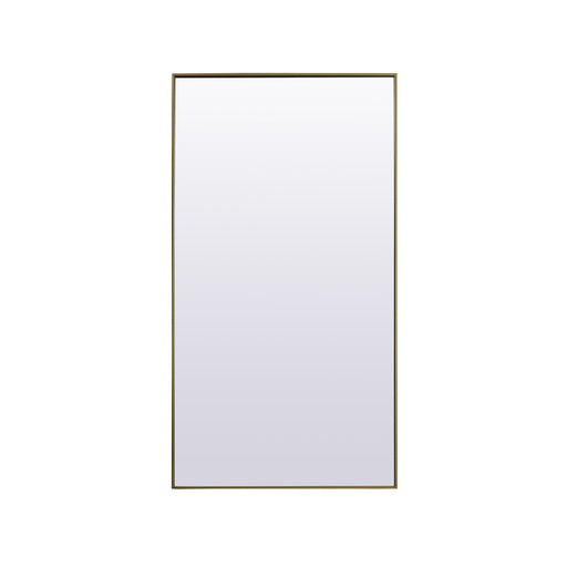 Elegant Decor Eternity Rectangle Full Length Mirror 36X72", Brass