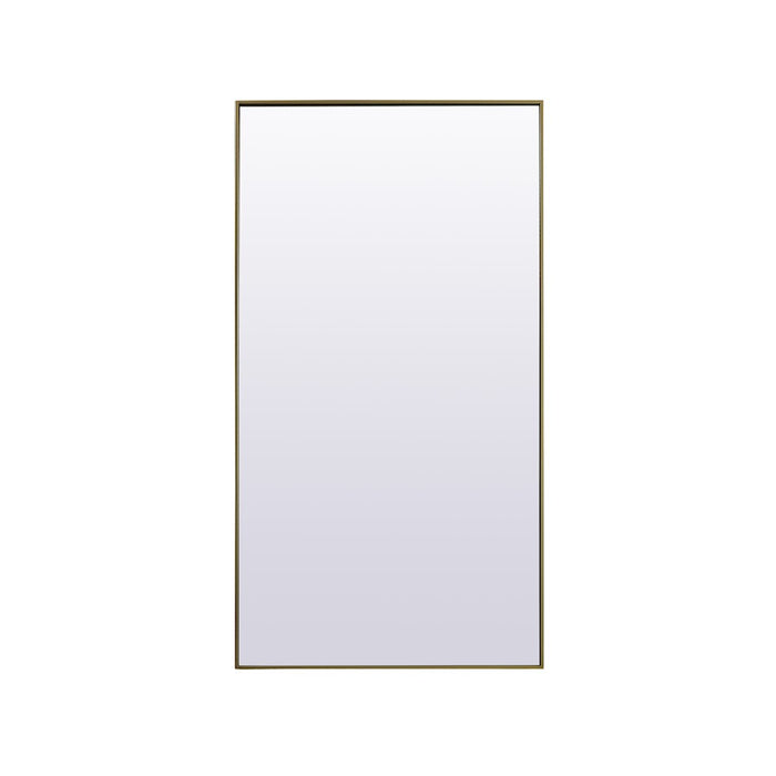 Elegant Decor Eternity Rectangle Full Length Mirror 36X72", Brass