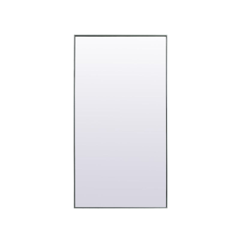 Elegant Decor Eternity Rectangle Full Length Mirror 36X72", Silver