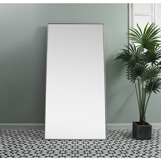 Elegant Decor Eternity Rectangle Full Length Mirror 36X72", Silver