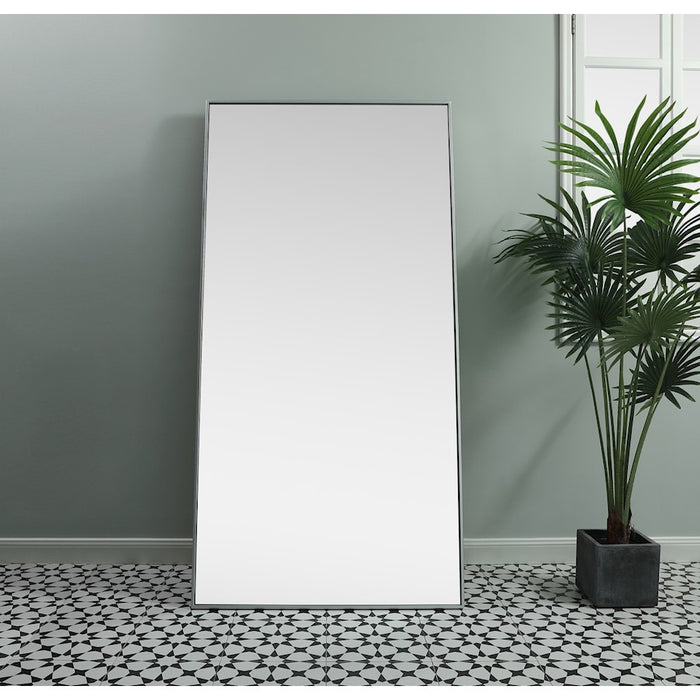 Elegant Decor Eternity Rectangle Full Length Mirror 36X72", Silver
