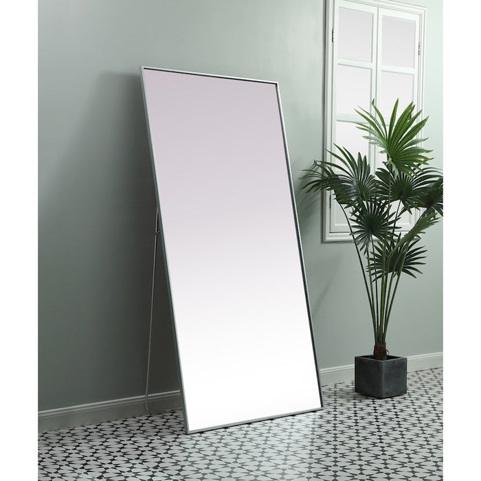 Elegant Decor Eternity Rectangle Full Length Mirror 36X72", Silver