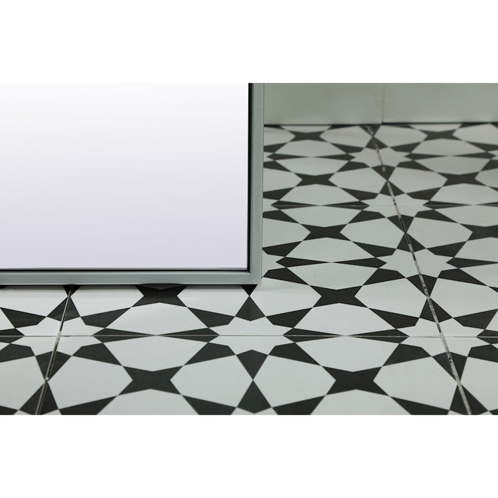 Elegant Decor Eternity Rectangle Full Length Mirror 36X72", Silver