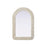 Elegant Decor Arch Cornhusk Mirror 24X36, Linen White - MR4G2436LN