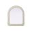 Elegant Decor Arch Cornhusk Mirror 30X36, Linen White
