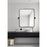 Elegant Decor Everly Soft Corner Pivot Mirror 20X24", Black