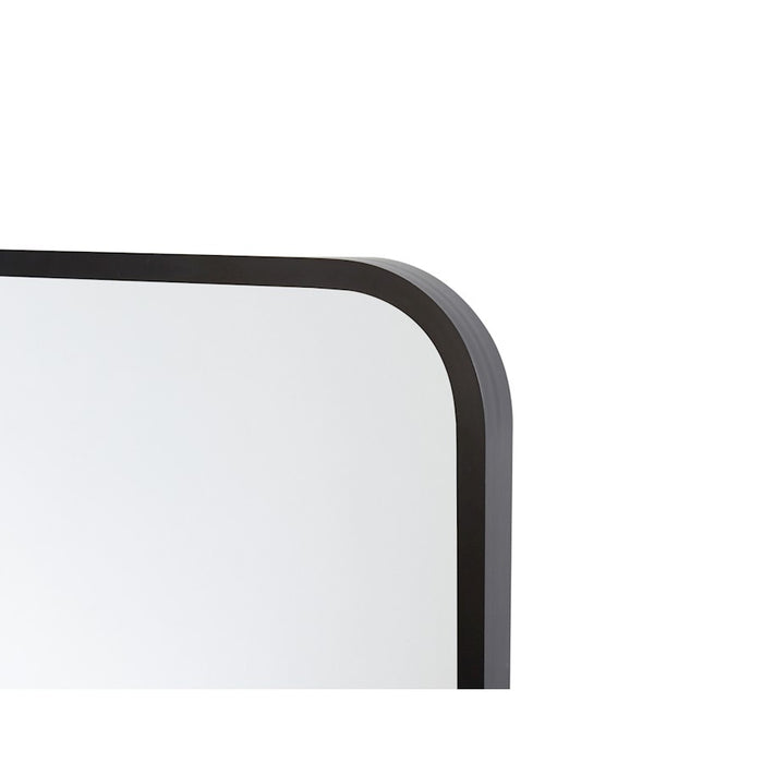 Elegant Decor Everly Soft Corner Pivot Mirror 20X24", Black