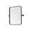 Elegant Decor Everly Soft Corner Pivot Mirror 20X24", Black