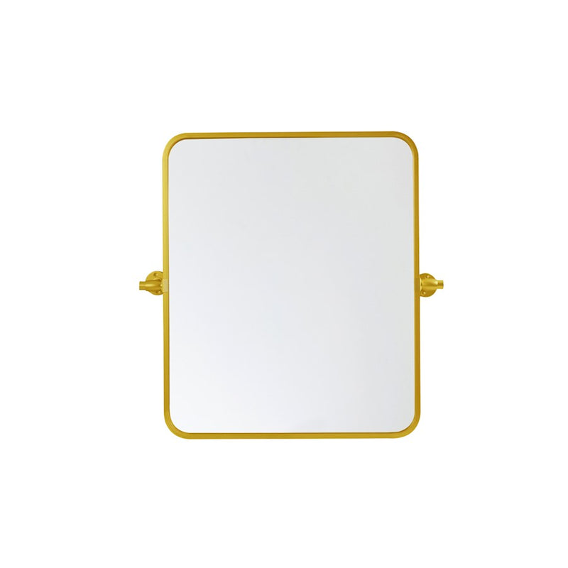 Elegant Decor Everly Soft Corner Pivot Mirror 20X24", Gold