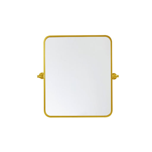 Elegant Decor Everly Soft Corner Pivot Mirror 20X24", Gold