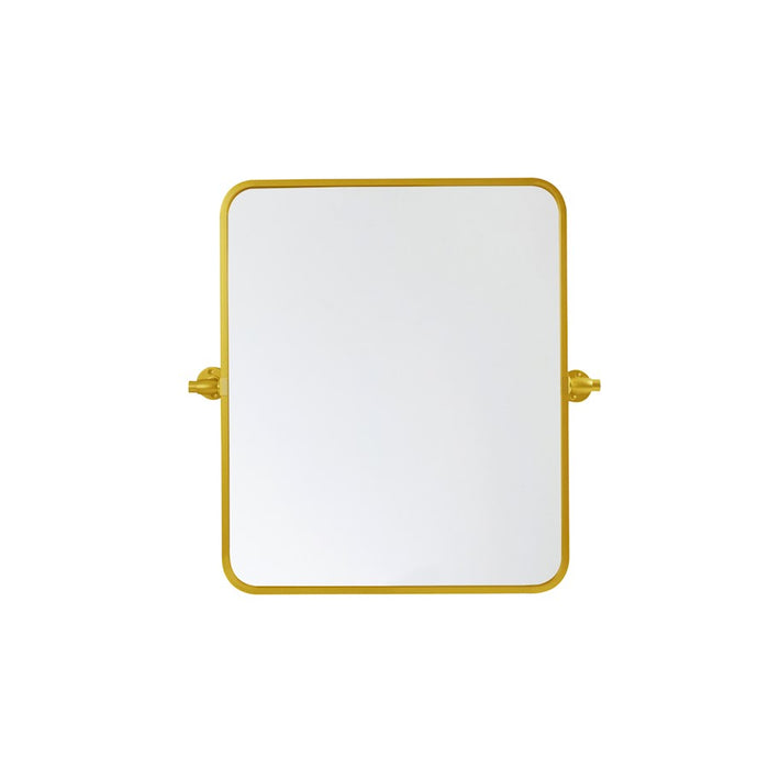 Elegant Decor Everly Soft Corner Pivot Mirror 20X24", Gold