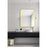 Elegant Decor Everly Soft Corner Pivot Mirror 20X24", Gold
