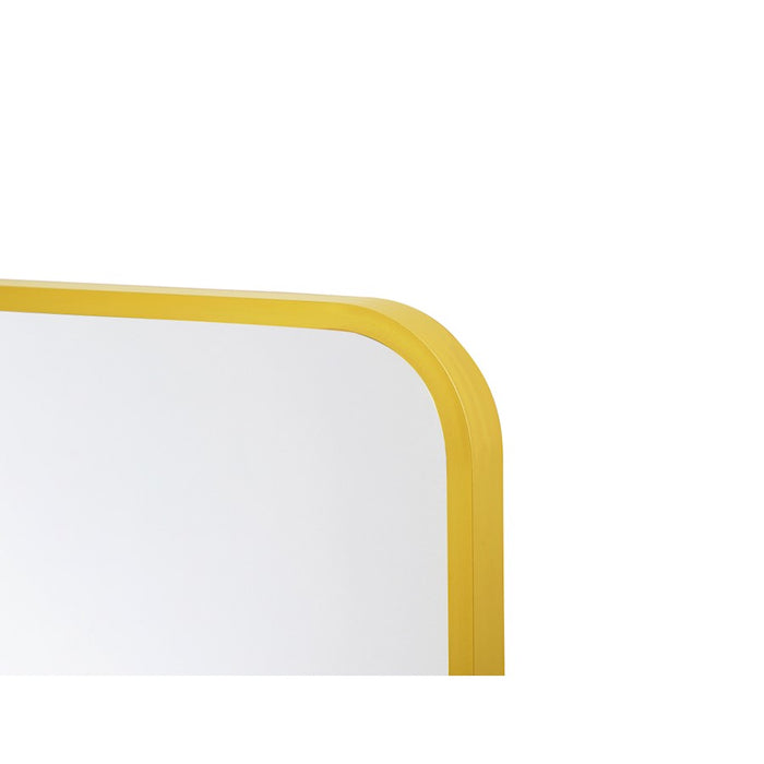 Elegant Decor Everly Soft Corner Pivot Mirror 20X24", Gold