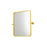 Elegant Decor Everly Soft Corner Pivot Mirror 20X24", Gold