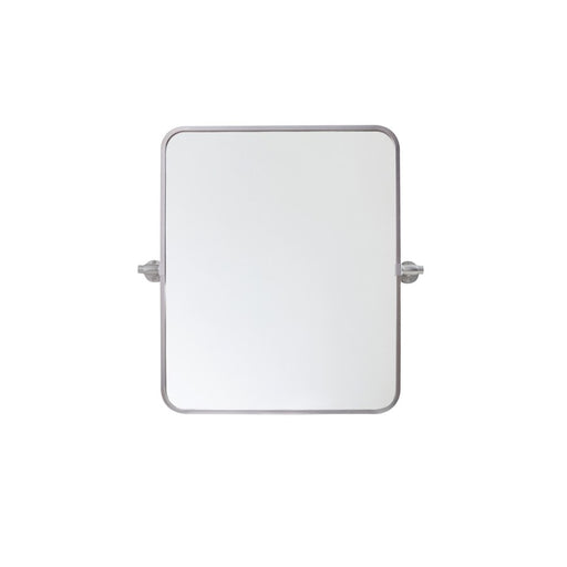 Elegant Decor Everly Soft Corner Pivot Mirror 20X24", Silver