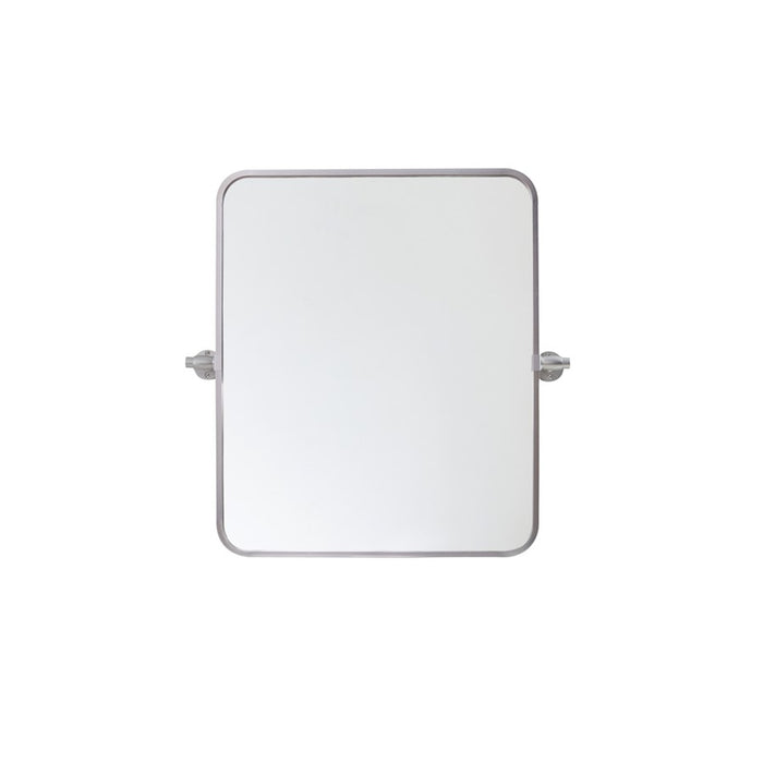 Elegant Decor Everly Soft Corner Pivot Mirror 20X24", Silver