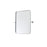 Elegant Decor Everly Soft Corner Pivot Mirror 20X24", Silver