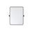 Elegant Decor Everly Soft Corner Pivot Mirror 24X32", Black