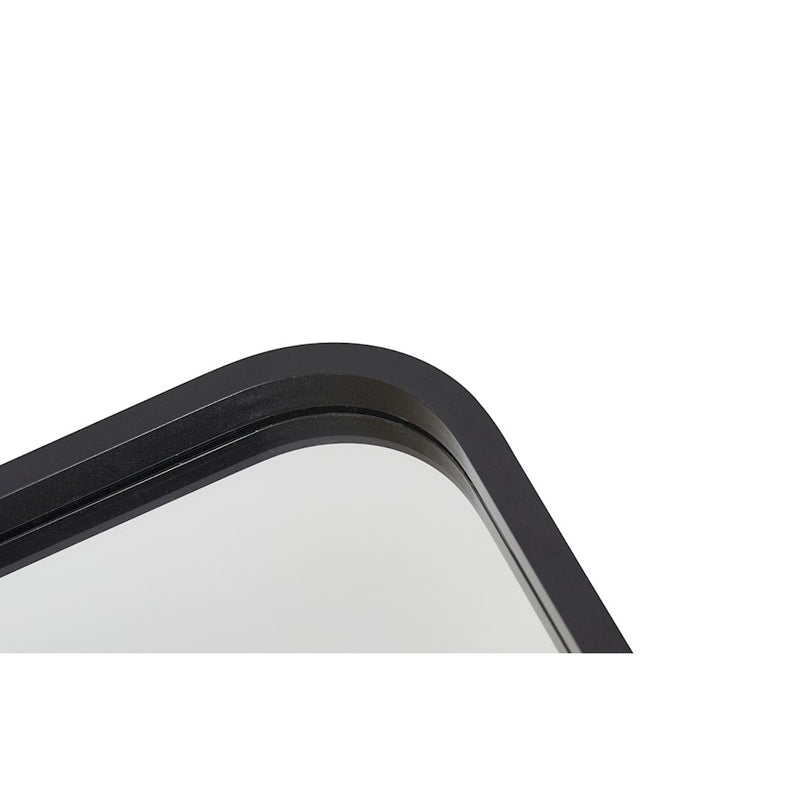 Elegant Decor Everly Soft Corner Pivot Mirror 24X32", Black