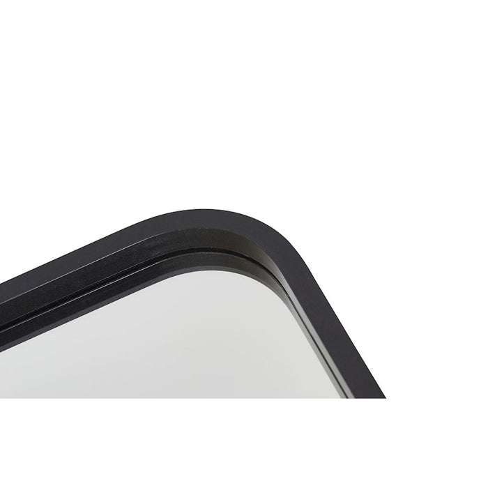 Elegant Decor Everly Soft Corner Pivot Mirror 24X32", Black