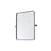 Elegant Decor Everly Soft Corner Pivot Mirror 24X32", Black