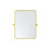 Elegant Decor Everly Soft Corner Pivot Mirror 24X32", Gold