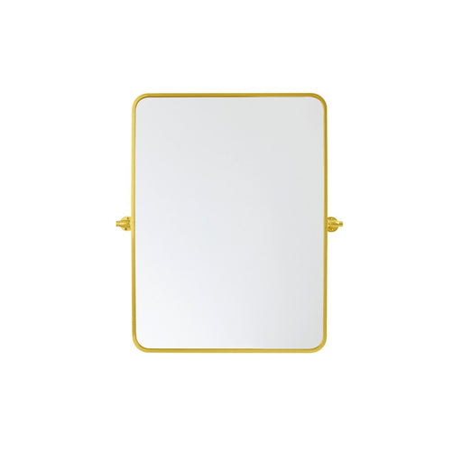 Elegant Decor Everly Soft Corner Pivot Mirror 24X32", Gold