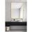 Elegant Decor Everly Soft Corner Pivot Mirror 24X32", Gold
