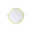 Elegant Decor Everly Round Pivot Mirror 24", Gold