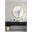 Elegant Decor Everly Round Pivot Mirror 24", Gold