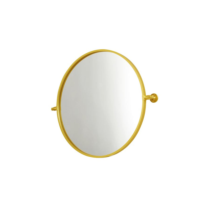 Elegant Decor Everly Round Pivot Mirror 24", Gold