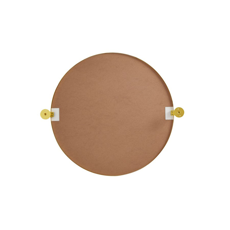 Elegant Decor Everly Round Pivot Mirror 24", Gold