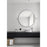 Elegant Decor Everly Round Pivot Mirror 24", Silver