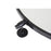 Elegant Decor Everly Round Pivot Mirror 30", Black