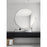 Elegant Decor Everly Round Pivot Mirror 30", Silver