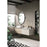Elegant Decor Everly Oval Pivot Mirror 21X32", Black