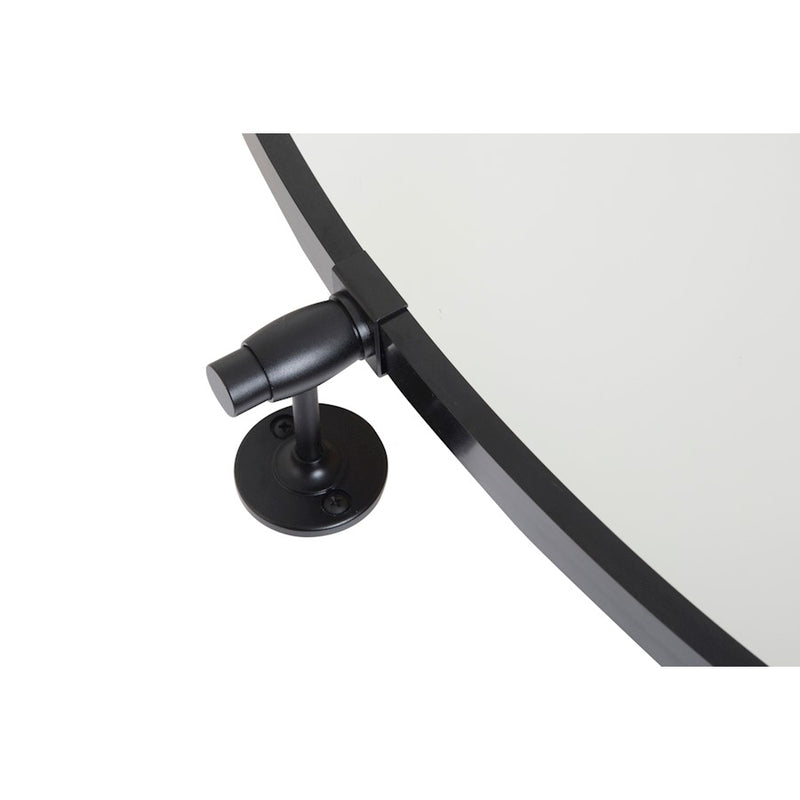 Elegant Decor Everly Oval Pivot Mirror 21X32", Black