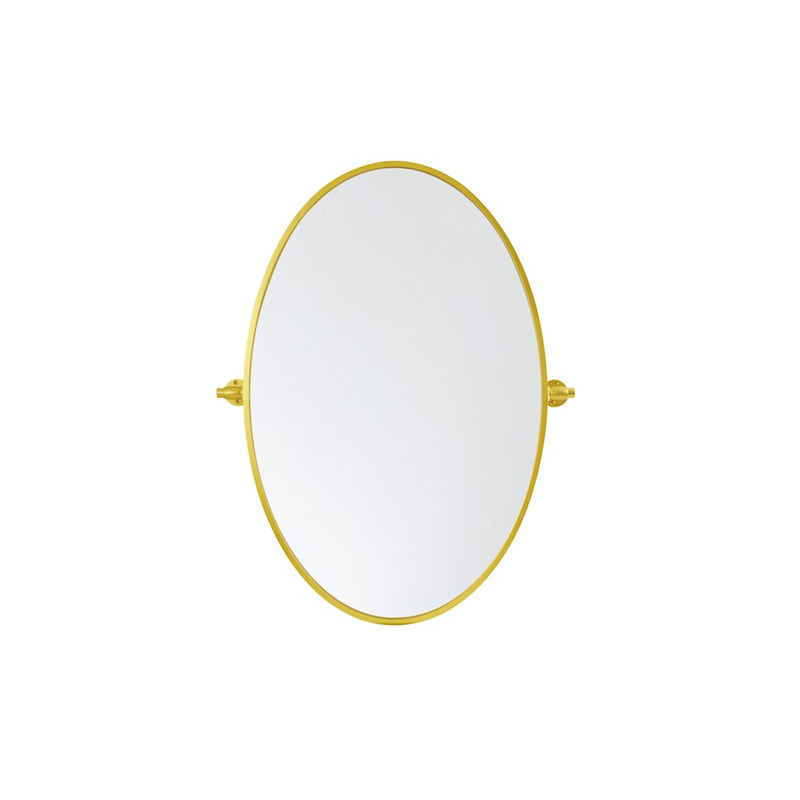Elegant Decor Everly Oval Pivot Mirror 21X32", Gold