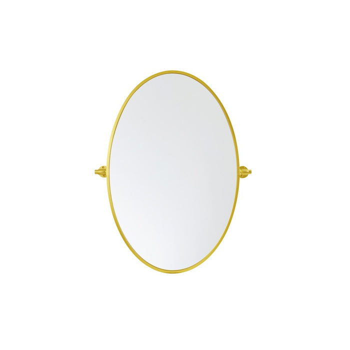 Elegant Decor Everly Oval Pivot Mirror 21X32", Gold