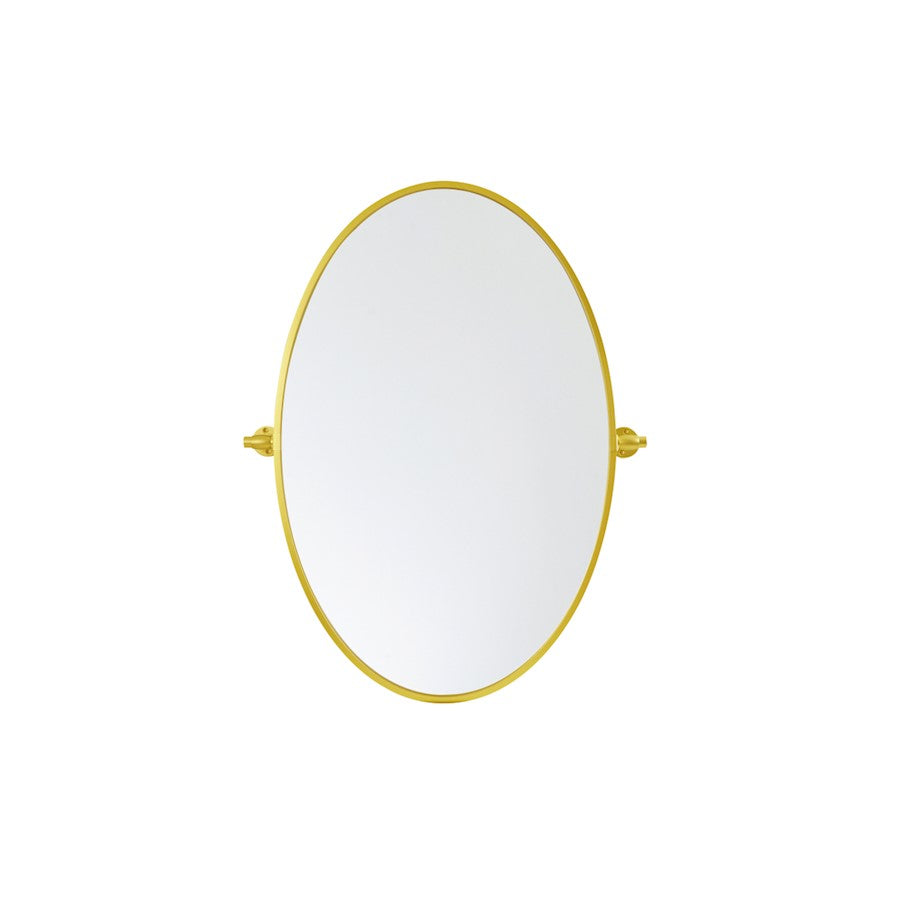 Elegant Decor Everly Oval Pivot Mirror 21X32", Gold