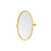 Elegant Decor Everly Oval Pivot Mirror 21X32", Gold