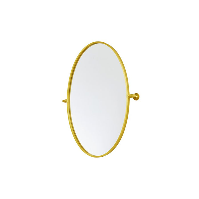 Elegant Decor Everly Oval Pivot Mirror 21X32", Gold