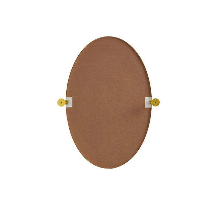 Elegant Decor Everly Oval Pivot Mirror 21X32", Gold