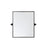Elegant Decor Everly Rectangle Pivot Mirror 24X20", Black