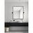 Elegant Decor Everly Rectangle Pivot Mirror 24X20", Black