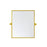 Elegant Decor Everly Rectangle Pivot Mirror 24X20", Gold