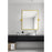 Elegant Decor Everly Rectangle Pivot Mirror 24X20", Gold